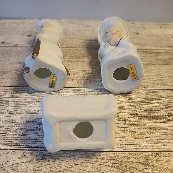 10 Pc Holiday Expressions Porcelain Bisque Nativity Set Christmas Holiday Holy - Picture 4 of 13